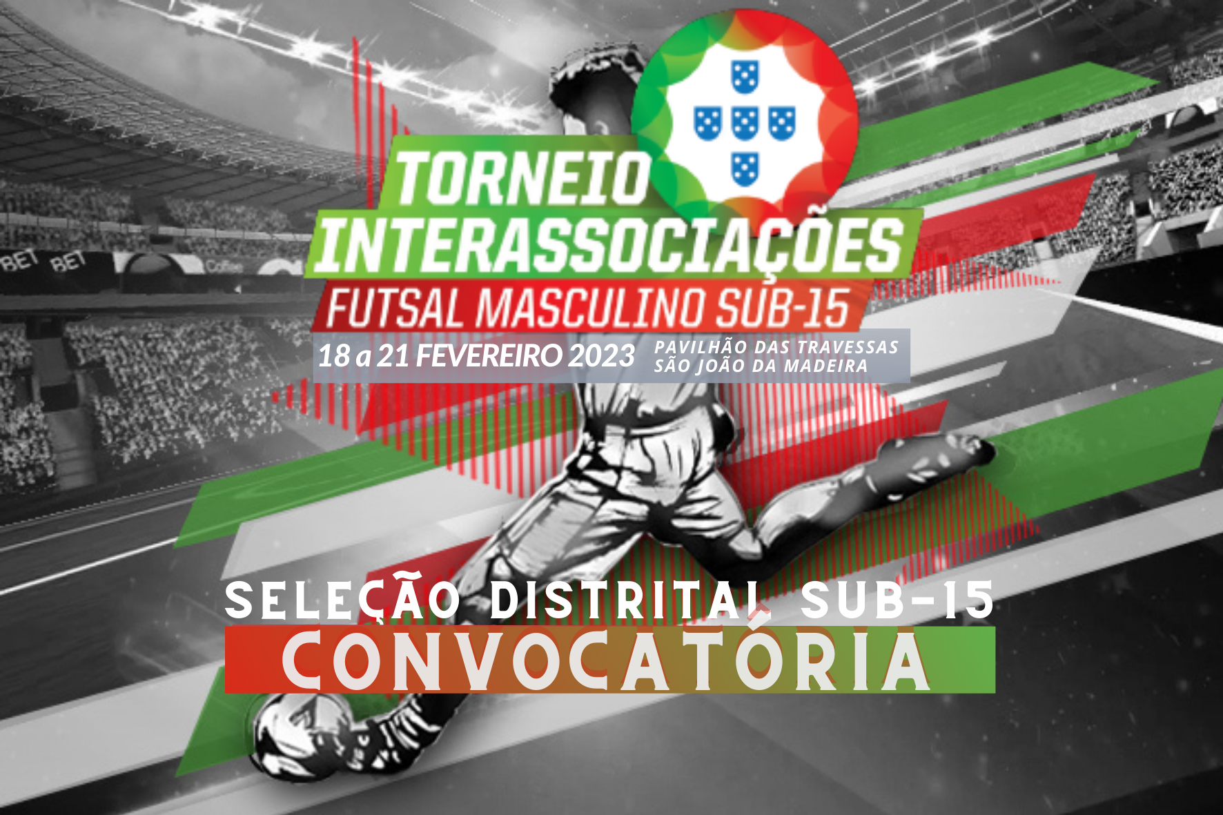 Convocatória | Torneio interassociações de Futsal Masculino de Sub-15